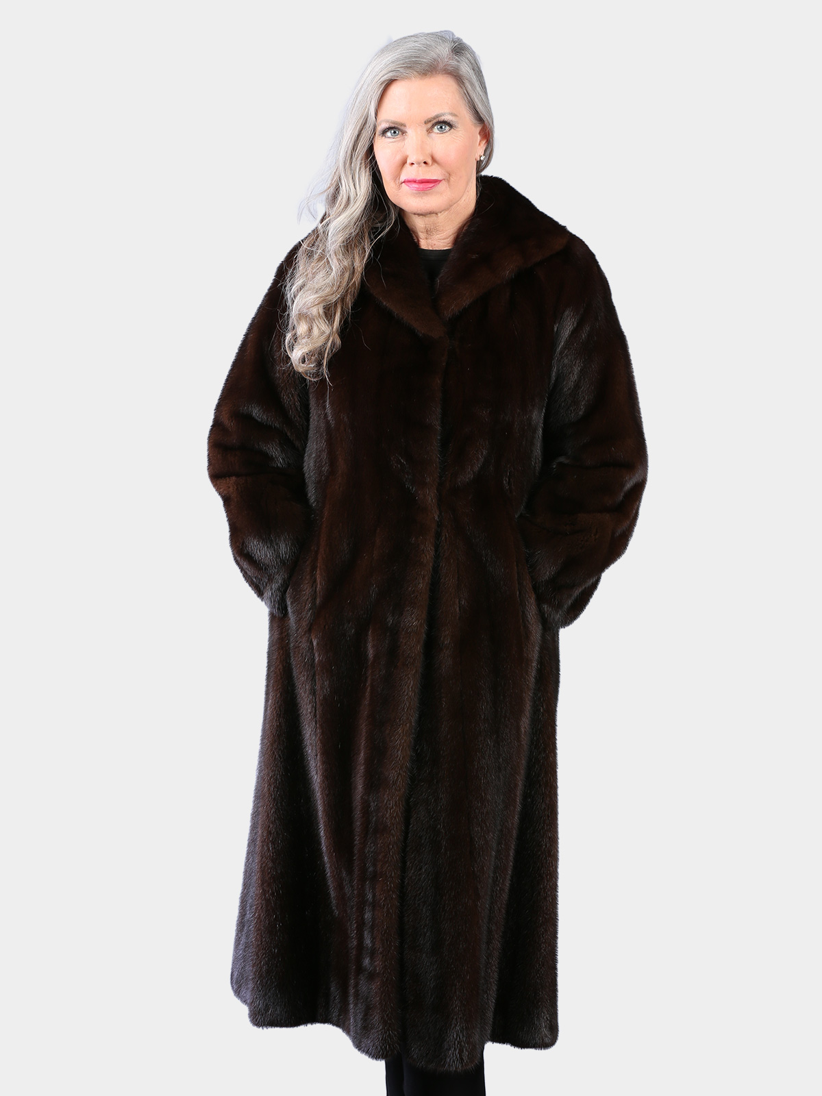 Woman's Vintage Deep Mahogany Mink Fur Coat