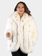 Woman's Lynx Dyed Shadow Fox Fur Jacket by Christian Dior