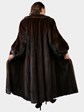 Woman's Natural Mahogany Female Mink Fur Coat by Scaasi