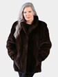 Woman's Natural Mahogany Mink Fur Jacket