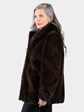 Woman's Natural Mahogany Mink Fur Jacket