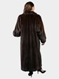 Woman's Plus Size Natural Mahogany Female Mink Fur Coat