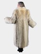 Woman's Natural Cayote Fur Coat with Shadow Fox Collar