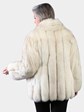 Woman's Petite Natural Blue Fox Fur Jacket