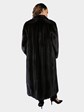 Woman's Plus Size Natural Deepest Mahogany Female Mink Fur Coat