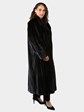 Woman's Plus Size Natural Deepest Mahogany Female Mink Fur Coat