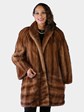 Woman's Vintage Natural Lunaraine Female Mink Fur Stroller