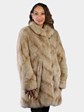 Woman's Dyed Tan Fox Fur 3/4 Coat