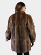 Woman's Natural Muskrat Fur Coat