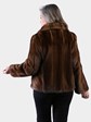 Woman's Demi Buff Female Mink Fur Jacket (Reversible)