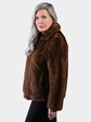Woman's Demi Buff Female Mink Fur Jacket (Reversible)