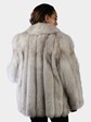 Woman's Natural Blue Fox Fur Jacket