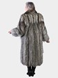 Woman's Natural Silver Fox Fur Coat