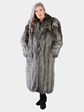 Woman's Natural Silver Fox Fur Coat