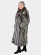 Woman's Natural Silver Fox Fur Coat