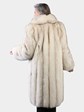 Woman's Natural Blue Fox Fur Coat