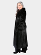 Woman's Natural Ranch Female Mink Fur Coat by Louis Feraud Petite