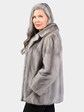 Women's Natural Cerulean Female Mink Fur Jacket