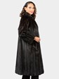 Woman's Deepest Mahogany Vintage Female Mink Fur Coat