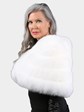 Woman's Natural Shadow Fox Fur Stole