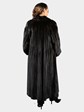 Woman's Natural Deepest Mahogany Female Mink Fur Coat