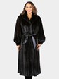 Woman's Natural Deepest Mahogany Female Mink Fur Coat