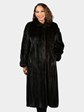 Woman's Deepest Mahogany Mink Fur Coat