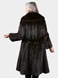Woman's Vintage Petite Deep Mahogany Mink Fur Coat