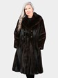 Woman's Vintage Petite Deep Mahogany Mink Fur Coat