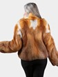 Woman's Petite Natural Red Fox Fur Jacket