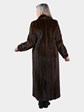 Woman's Natural Mahogany Female Mink Fur Coat