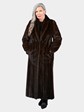 Woman's Natural Mahogany Female Mink Fur Coat