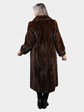 Woman's Natural Mahogany Female Mink Fur Coat