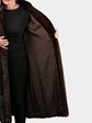 Woman's Natural Mahogany Female Mink Fur Coat