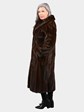 Woman's Natural Mahogany Female Mink Fur Coat