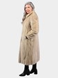 Woman's Vintage Natural Pastel Female Mink Fur Coat
