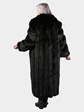 Woman's Dyed Black Fox Fur Coat