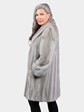 Woman's Natural Cerulean Female Mink Fur Stroller
