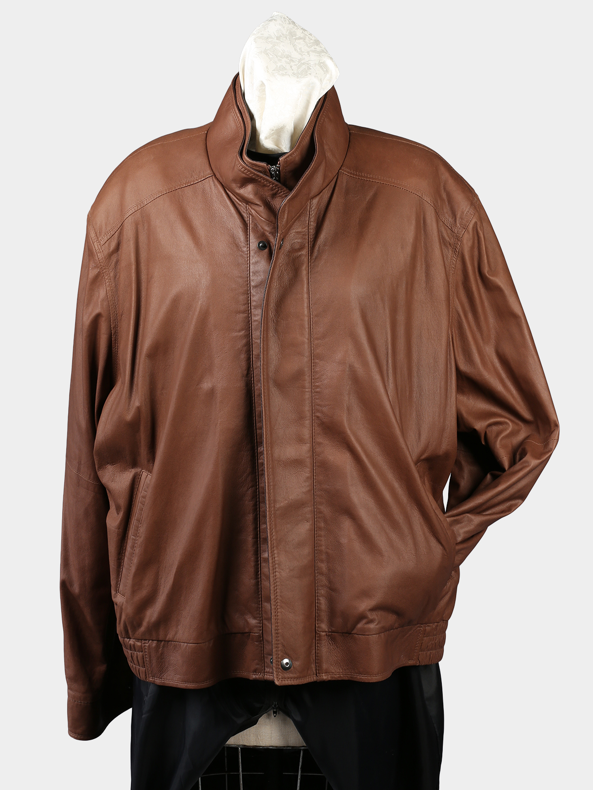 Man's Remy Cognac Leather Jacket