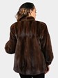 Woman's Natural Mahogany Mink Fur Jacket