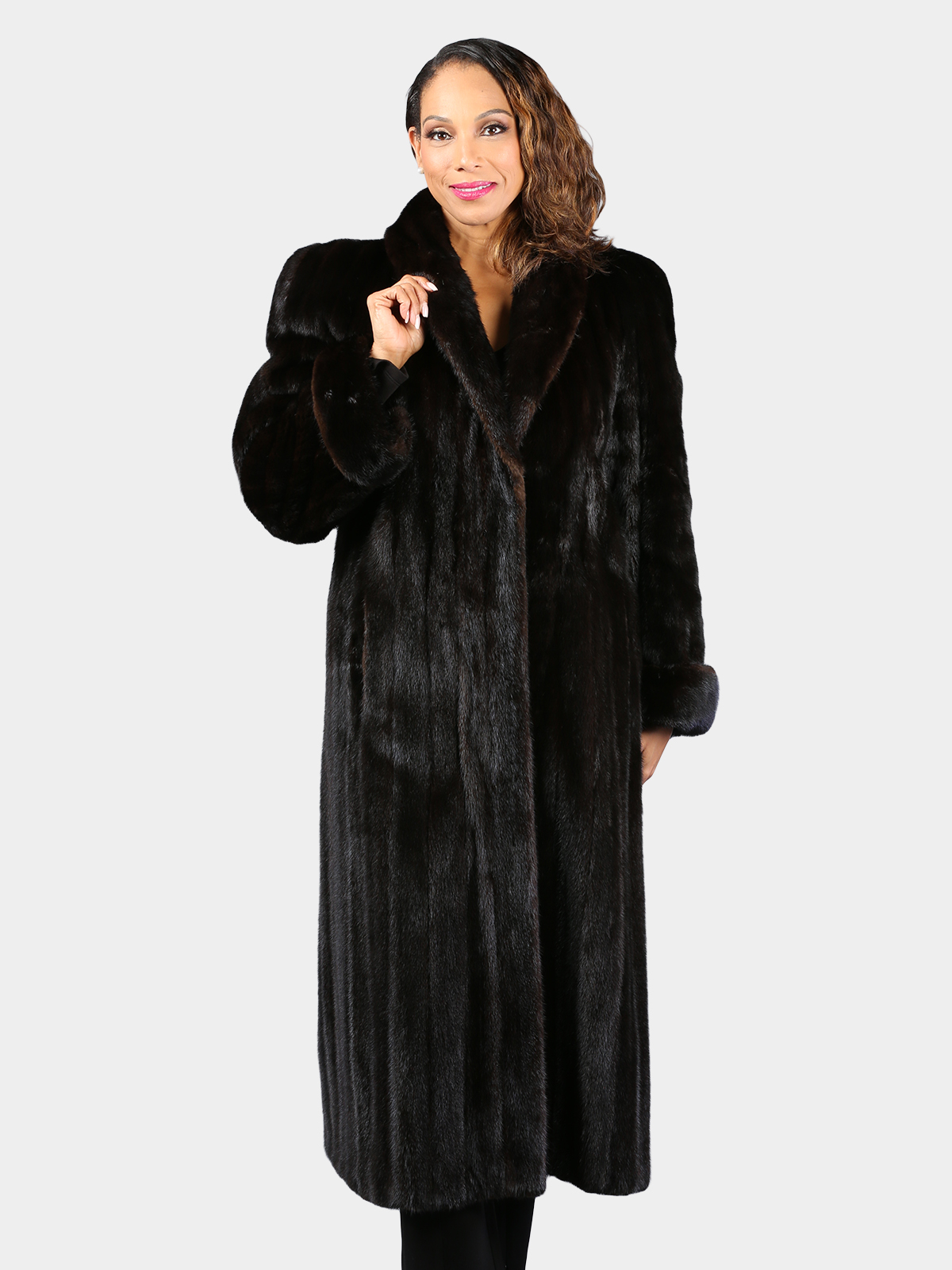Woman's Natural Ranch Female Mink Fur Coat