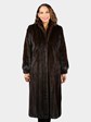 Woman's Natural Mahogany Female Mink Fur Coat