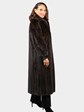 Woman's Natural Mahogany Female Mink Fur Coat
