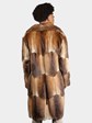 Man's Vintage Natural Muskrat Fur Coat