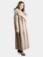 Woman's Vintage Nutria Fur Coat with Large Fur Collar