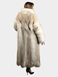 Woman's Natural Cayote Fur Coat with Shadow Fox Collar