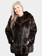 Woman's Vintage Natural Mahogany Mink Fur Jacket
