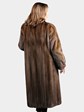 Woman's Natural Mahogany Mink Fur Coat