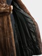Woman's Natural Mahogany Mink Fur Coat