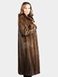 Woman's Natural Mahogany Mink Fur Coat